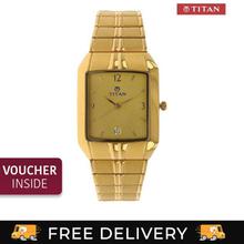 Titan 9264YM02 Gold Dial Metal Strap Watch For Men