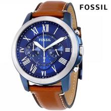 Fossil Watch Grant Chronograph Light Brown Leather Watch For Men- FS5151