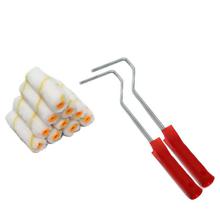 10Pcs 4" Roller Brush Refill And 2Pcs Frame