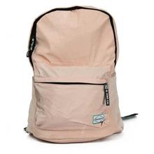 Pink Contrast Zippered Backpack For Women