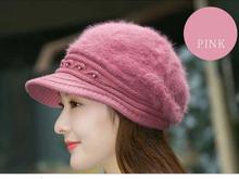 Pink Beret cap for ladies