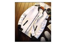 Hifashion-Unisex Lightweight Windproof Windcheater-White