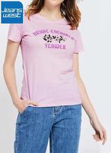 JeansWest Lilac T-Shirt For Women
