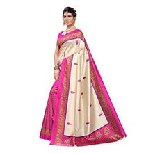 Esomic Women's Art Silk Saree with Blouse Piece