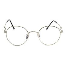 Silver Metal Round Frame For Men