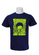Wosa -Jimi Hendrix Kid Print Black Print Half Sleeve Tshirt for Men