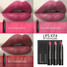 FOCALLURE Matte Lipstick Set Rich Color Velvet Waterproof