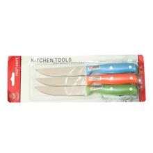 Set Of 3 Fruit Knifes - Green/Orange/Blue