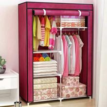 Portable  Closet Wardrobe Cabinet  (Random Color )