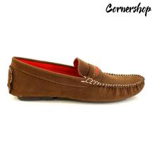 Brown Suede Loafer Shoes For Men - (Cskf-8020Sbr)