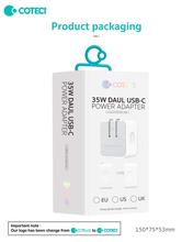 Coteetci Dual Port USB-C 35W PD Power Adapter