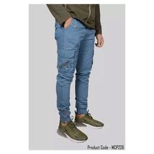 Hifashion- Men's Side Pocket Joggers-Blue