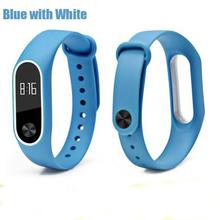 BOORUI Double color mi band 2 accessories pulseira miband 2 strap replacement silicone wriststrap for xiaomi mi2 smart bracelet