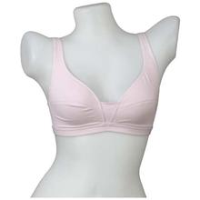 Pink Solid Beginner Bra For Women