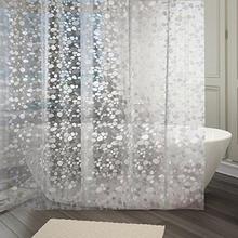 Kuber Industries PVC .20 MM Shower Curtain - 7ft, Transparent