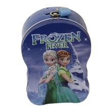 Blue Printed Piggy Bank With Lock For Kids - CK041