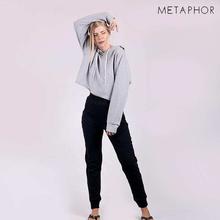 METAPHOR White Basic Plain Plus Sized Joggers For Women - MJ04A