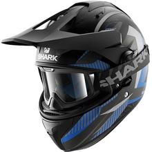 Shark Explore-R Peka Mat Helmet - Blue/Antharc