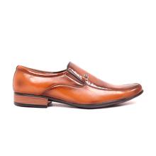 Tan Slip-on Formal Shoes For Men