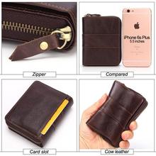 Genuine Leather Men Wallet Fashion Coin Purse Card Holder