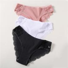 Cotton Panty 3Pcs/lot Solid Women's Panties Comfort