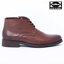 Caliber Shoes Leather Winered Lace Up Lifestyle Boots For Men - ( L409)