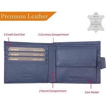 Hornbull Men's Blue Wallet and Black Belt Combo BW104101