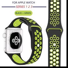 Black 42mm Shock Proof Protective Case With Silicone Sport Band For Apple Watch Series 3/2/1