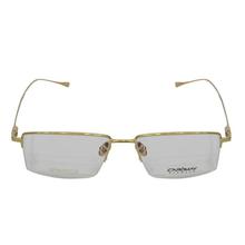 Golden Framed Rectangular Unisex Eyeglasses Frame