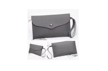 Grey Korean Design PU Leather Wallet For Women