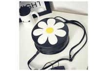 Flower Round Cross Body Vintage Style PU Leather Bag For Women