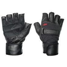 Gym Leather Gloves With Wrist Belt