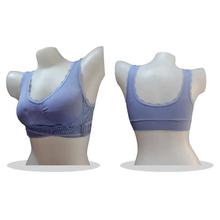 Light blue Sports bra with side adjustable hook