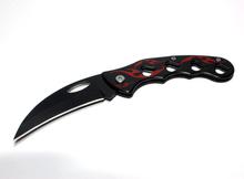 Mini Foldable Outdoor knife for camping Outing - BLACK