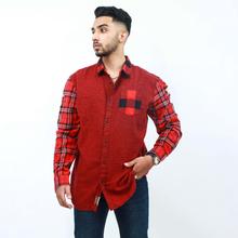Being Human Red Checkerd Shirt For Men