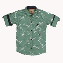 Domex Kids Green Shirt For Boys