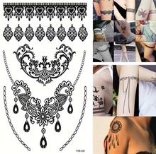 Henna Design Tattoo Body Arm Waterproof Temporary Tattoo Sticker