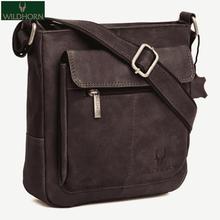 WildHorn Nepal Destressed Brown Urban Edge 100% Genuine Leather Messenger Bag  (MB 258 Distressed Brown)