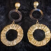 Simple Round Circle Drop Earrings for Women