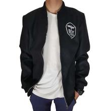 Black London Boy Bomber Jacket For Men