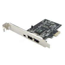 PCI E Fire wire 3 Port Controller Card for Desktop PC.