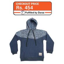 J.Fisher Blue Two Toned Solid Sweatshirt For Boys