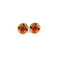 Navratna Stud Earrings For Women