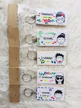 Hand -Made Personalized wooden key chain