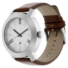 Fastrack  3120Sl01 Leather Strap Analog Watch For Men