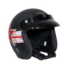 VEGA Jet Matt Black Open Face Helmet Without Visor