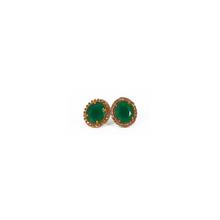 Emerald Medium Thaka Stud Earrings For Women