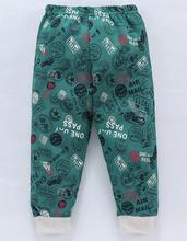 Ollypop Printed Ribbed Pants for Kids & Comfortable to Wear (Size 6-12M)