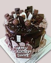 Multi Garnished Chocolate Cake (3 lbs)