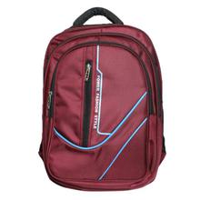 Maroon Solid Laptop Backpack